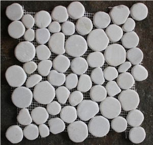 Natural Slate Mosaic Tile Pebble Mosaic Pattern
