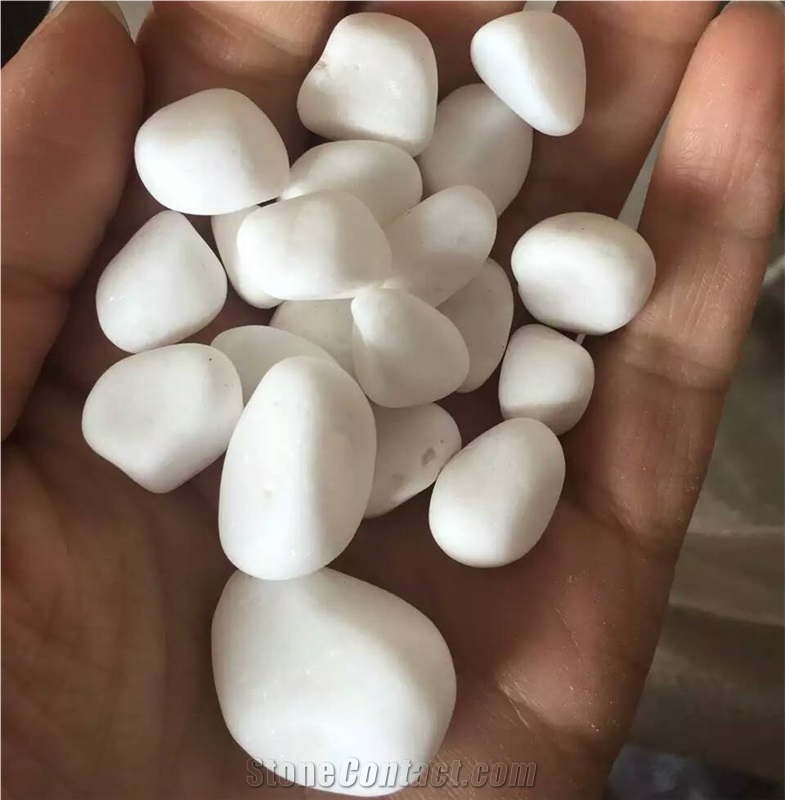 White Round Pebble Stone