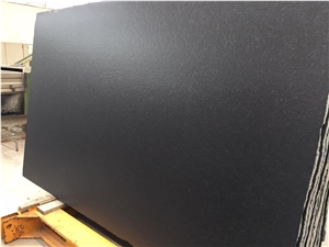Nero Assoluto Zimbabwe Granite Leathered Surface Slabs