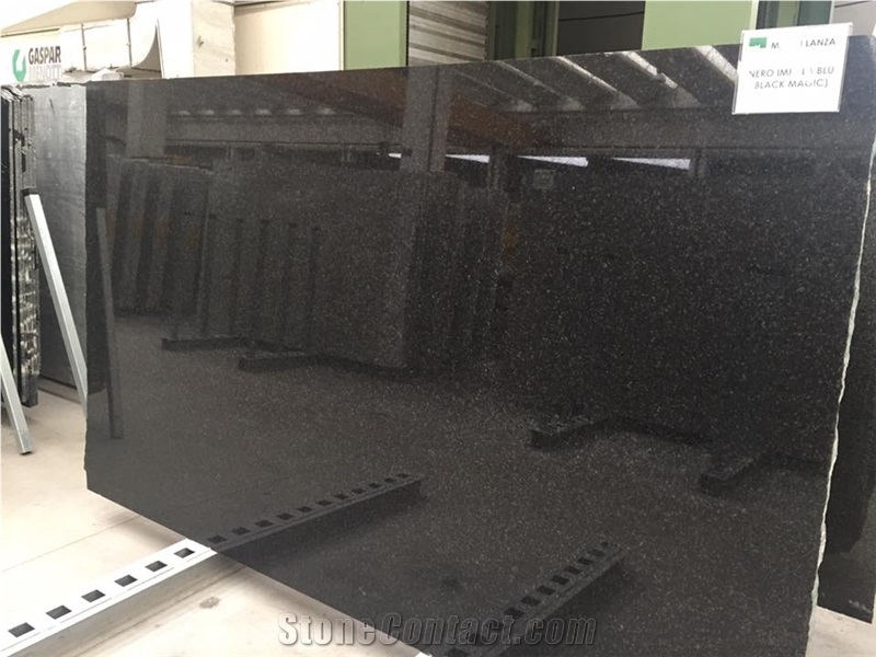 Nero Impala Blue Granite- Black Magic Granite Slabs