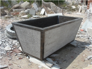 Black Limestone Bath Tub
