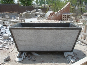 Black Limestone Bath Tub