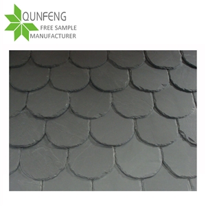 Split Surface Non-Fading Natural Black Roofing Slate Tile