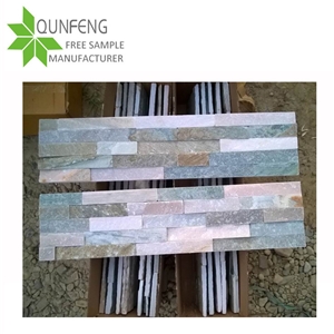Ce Passed Split Surface Erosion Resistance Antacid Natural Multicolor Slate Wall Cladding Stone