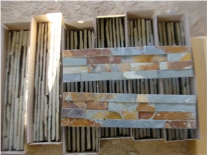 Cheap Price for Rusty Slate Ledger Stone,China Multicolor Slate Wall Cladding Stone