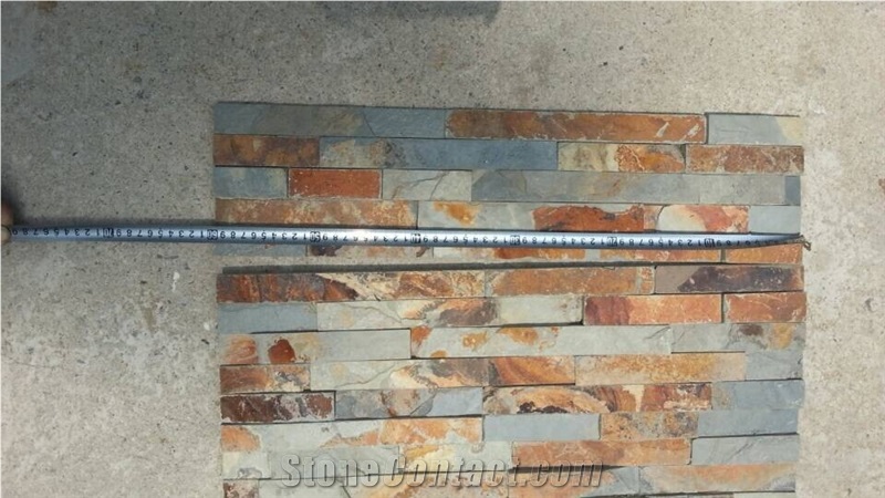 Cheap Price for Rusty Slate Ledger Stone,China Multicolor Slate Wall Cladding Stone