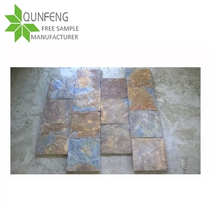 China Autumn Rusty Slate Flooring Tiles and &Slabs for Stone Wall Covering
