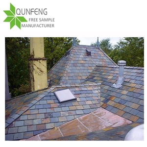 China Multicolor Square Roof Slate Stone Tiles for Tile Roof/Roof Tiles