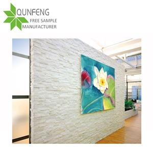 Crystal White Quartzite Natural Ledgestone/ White Stacked Stone for Wall Decorative