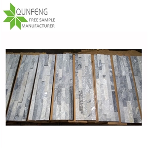 Customized 60x15cm Grey Cloud Quartzite Cultural Slate Stone/Ledgerstone/Stacked Stone Veneer
