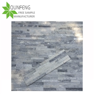 Customized 60x15cm Grey Cloud Quartzite Cultural Slate Stone/Ledgerstone/Stacked Stone Veneer