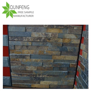 Discount Sunset Split Face Multicolor Slate Wall Cladding Stone,Slate Stone,Rusty Slate Wall Stone
