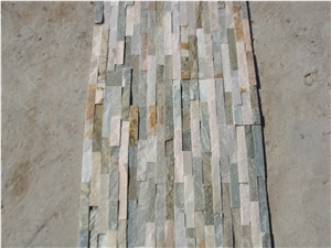 Discounted P014 Goden Beige Slate Ledgestone,Ledger Slate Stone for Cladding
