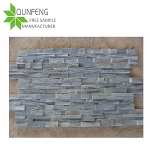 Split Surface Natural Grey Slate Wall Panel/Stacked Stone