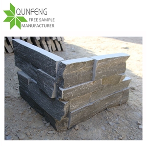 Split Surface Natural Grey Slate Wall Panel/Stacked Stone