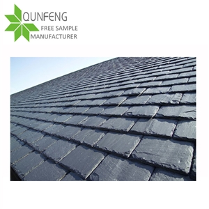 Rectangle Shape Split Surface Durable Natural Grey Stone Slate Tile Roof