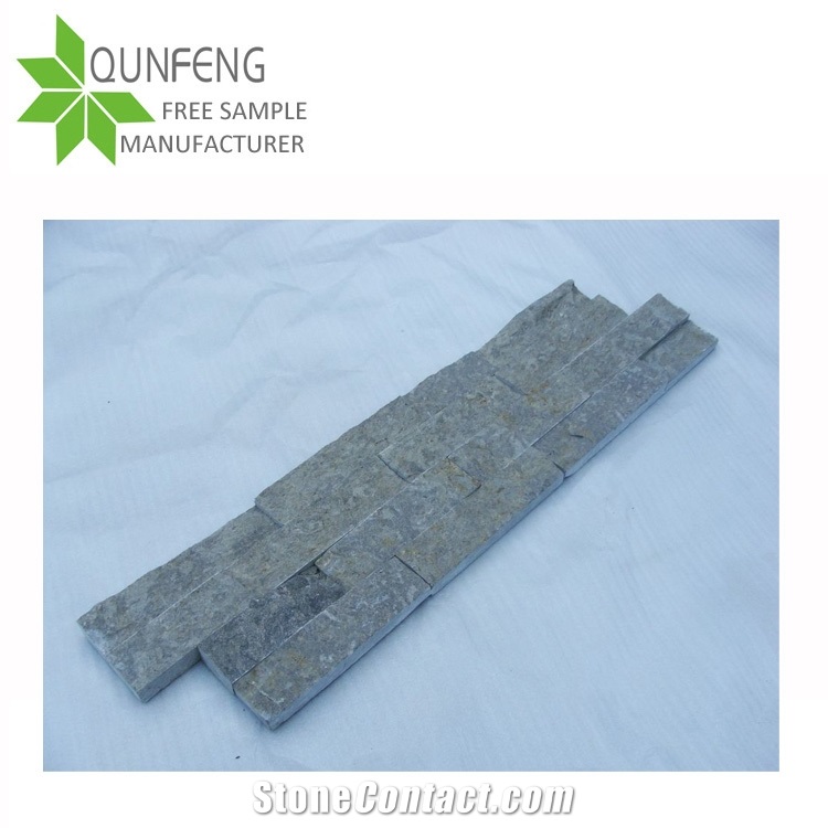 Split Surface Durable Natural Brown Slate Wall Panel/Stone Wall Tile/Stacked Stone