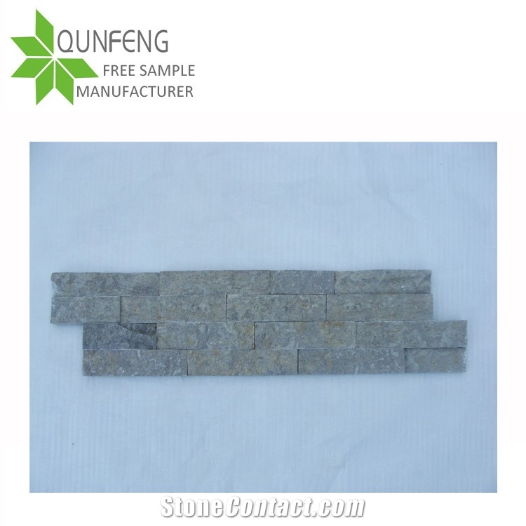 Split Surface Durable Natural Brown Slate Wall Panel/Stone Wall Tile/Stacked Stone