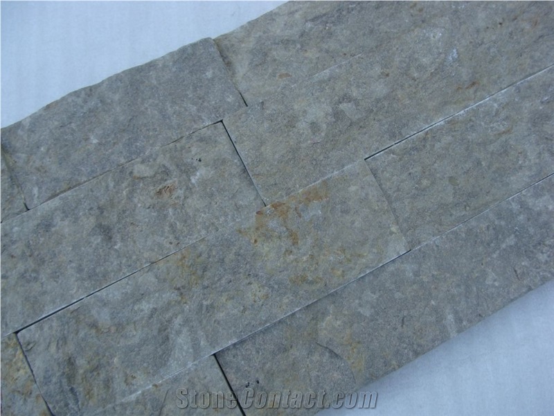 Split Surface Durable Natural Brown Slate Wall Panel/Stone Wall Tile/Stacked Stone