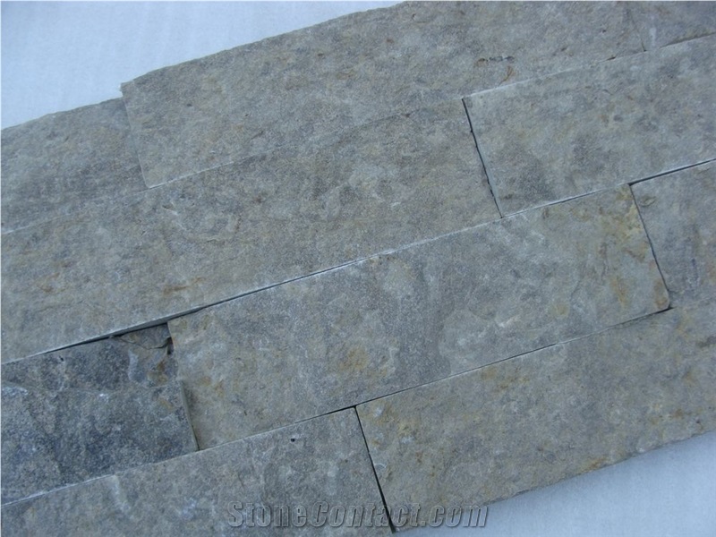 Split Surface Durable Natural Brown Slate Wall Panel/Stone Wall Tile/Stacked Stone