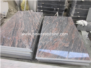 Factory Direct Poland Style Tombstone, Single Tombstone, China Aurora Granite Gravestone, Single Monuments