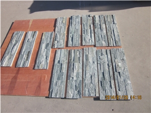 Raw Green Fireproof Stone-Veneer Brick Wall Panels Decorative Interior