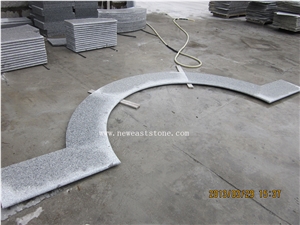 Wholesale G603 China Grey Sardo Flamed Swimming Pool Bullnose Tile Blue