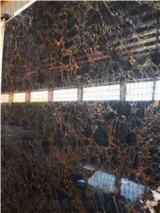 Golden Black Marble Block, Iran Black Marble