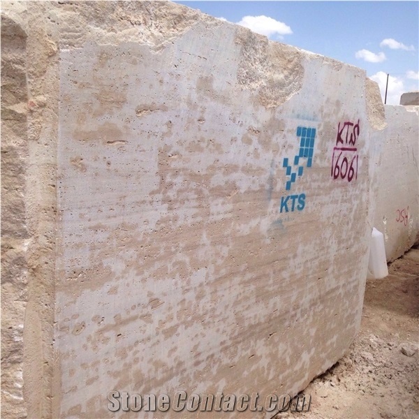 Iran Beige Travertine Block