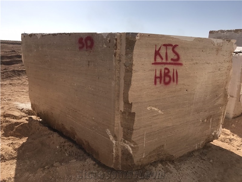 Iran Beige Travertine Block