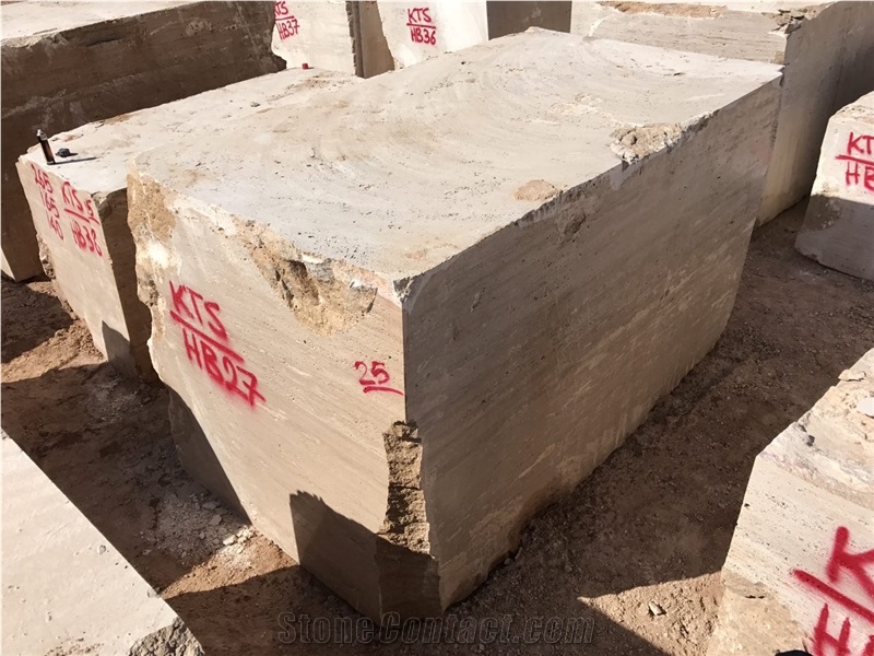 Iran Beige Travertine Block