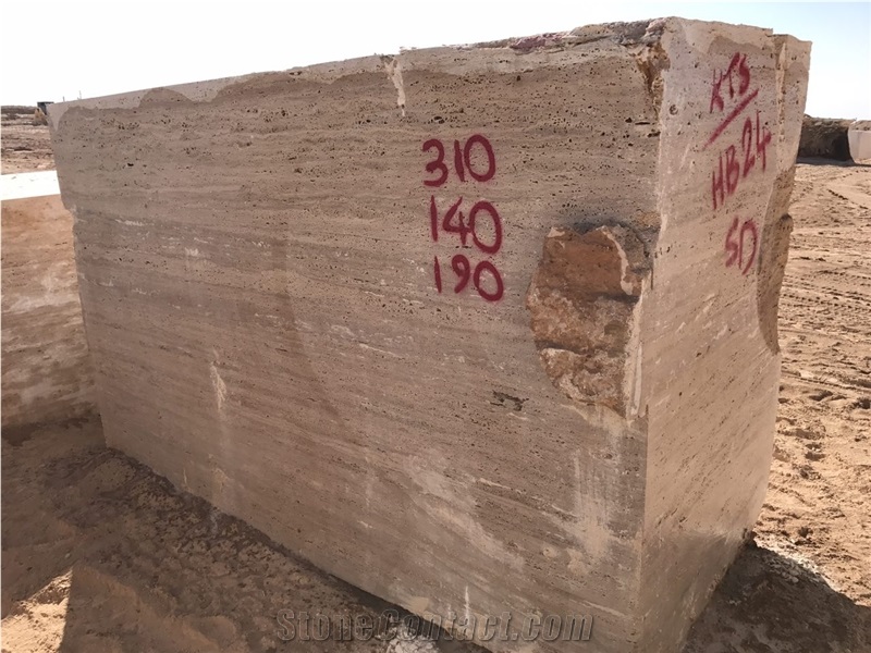 Iran Beige Travertine Block