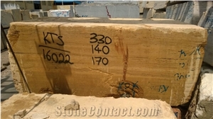 Iran Yellow Travertine Block Iran Yellow Travertine Block