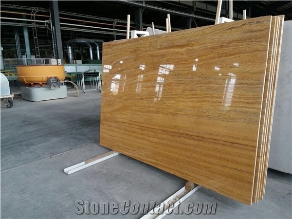 Iran Yellow Travertine Block