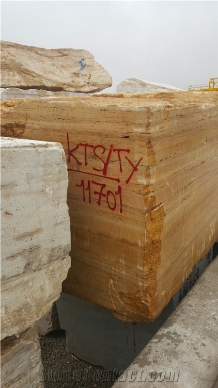 Iran Yellow Travertine Block