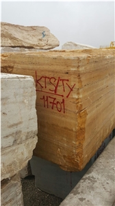 Iran Yellow Travertine Block
