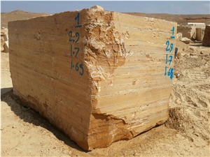 Iran Yellow Travertine Block