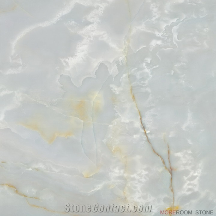 800x800 Artificial High Gloss Glazed Onyx Look Porcelain Flooring and Wall Tile
