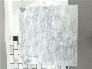 Cnc Waterjet Customized Marble Opus Pattern Wall Caverings Tiles