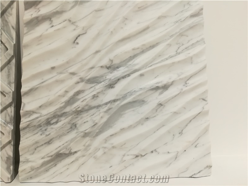 Cnc Waterjet Customized Marble Opus Pattern Wall Caverings Tiles