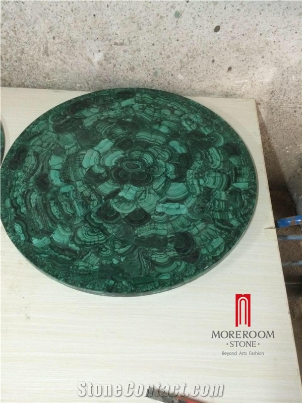 Moreroom Stone Malachite for Table Counter Top and Wall Interior Designs with Price