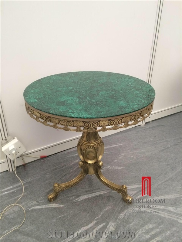 Moreroom Stone Malachite for Table Counter Top and Wall Interior Designs with Price