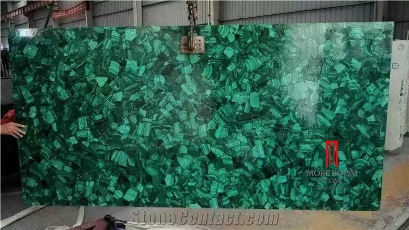 Top Quality Malachite Green Big Slab,Hot Sale Semiprecious Stone Slab Wholesale