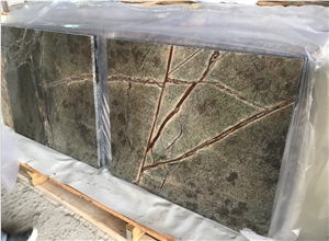 Marble Bar Top, Rain Forest Green Marble Commercial Counter Top