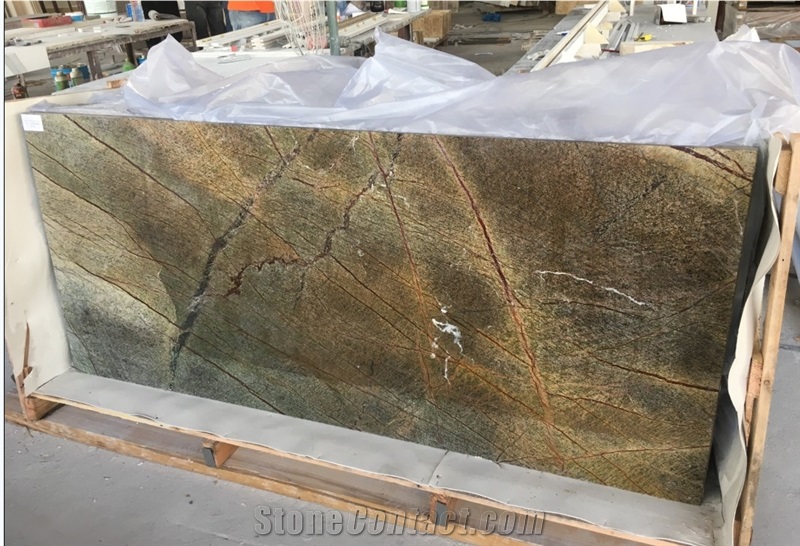 Marble Bar Top, Rain Forest Green Marble Commercial Counter Top