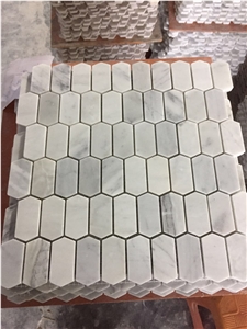 White Marble Mosaic / Allotype Mosaic/Polygon White Mosaic/Hexagon White Mosaic