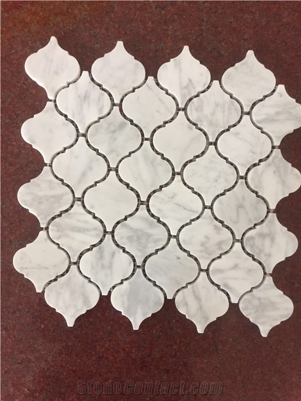 White Marble Mosaic / Allotype Mosaic/Polygon White Mosaic/Hexagon White Mosaic