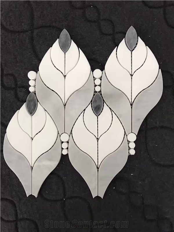 White Marble Mosaic / Allotype Mosaic/Polygon White Mosaic/Hexagon White Mosaic