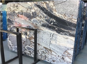 Silver Blue Dark Color Big Slab Polished New Marble Cheap Price,Natural Luxury Interial Project Decorative Stone