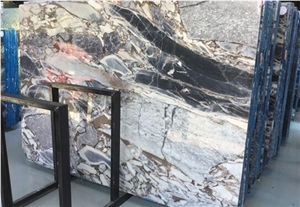 Silver Blue Dark Color Big Slab Polished New Marble Cheap Price,Natural Luxury Interial Project Decorative Stone